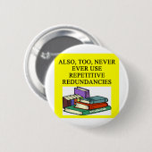 作家のためのおもしろいな規則 缶バッジ (正面&裏面)