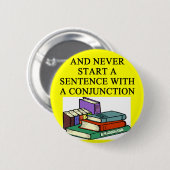 作家のためのおもしろいな規則 缶バッジ (正面&裏面)