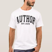 作家のためのオーダーメイドシャツ 小説家＆本好きのための特別な一着 Tシャツ (正面)