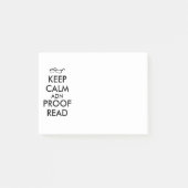 作家のためのギフトは平静を保ち、校正しました ポストイット (正面)