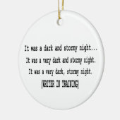 作家のためのクリスマスのオーナメント セラミックオーナメント (左)