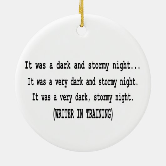 作家のためのクリスマスのオーナメント セラミックオーナメント (裏面)