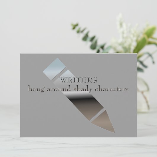 作家のためのパーソナライズな誕生会 招待状 (スタンド正面)