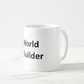作家のための"世界建築者"のマグ コーヒーマグカップ (正面右)