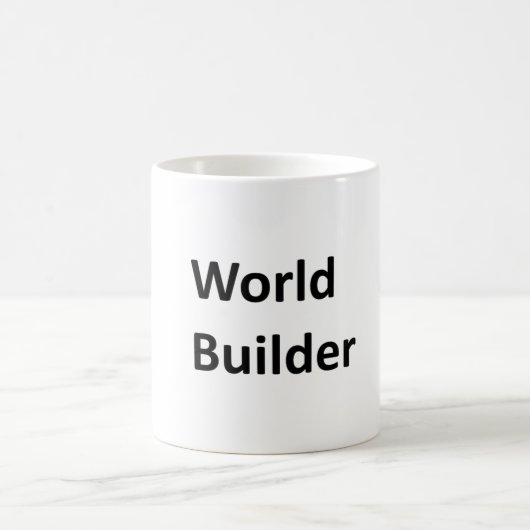 作家のための"世界建築者"のマグ コーヒーマグカップ (中央)