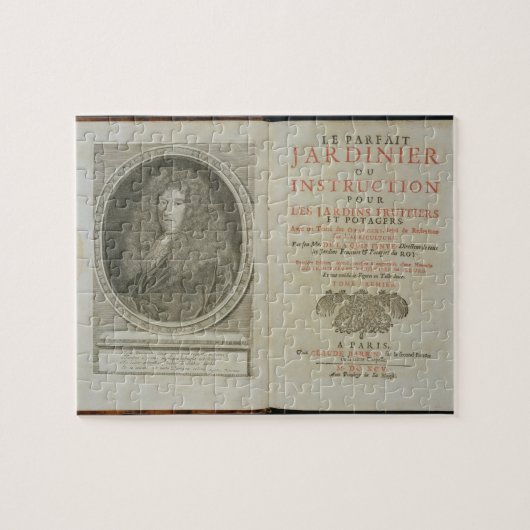 作家のとびらおよびポートレートのfrontispiece ジグソーパズル (横)