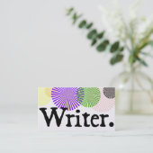 作家のカラー・バースト 名刺 (スタンド正面)