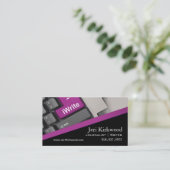 作家のジャーナリストの作家レポーターの小説家 名刺 (スタンド正面)