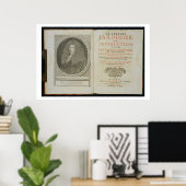 作家のタイトルページとポートレートの前面 ポスター (ホームオフィス)