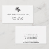 作家のタイプの執筆機械-タイプライター 名刺 (正面/裏面)