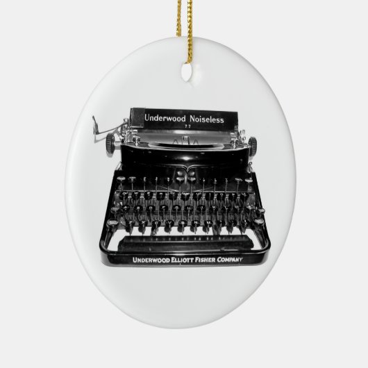 作家のタイプライターの作家の小説家の作家のオーナメント セラミックオーナメント (右)