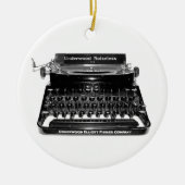 作家のタイプライターの作家の小説家の作家のオーナメント セラミックオーナメント (正面)
