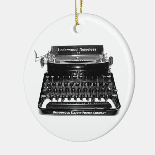 作家のタイプライターの作家の小説家の作家のオーナメント セラミックオーナメント (左)