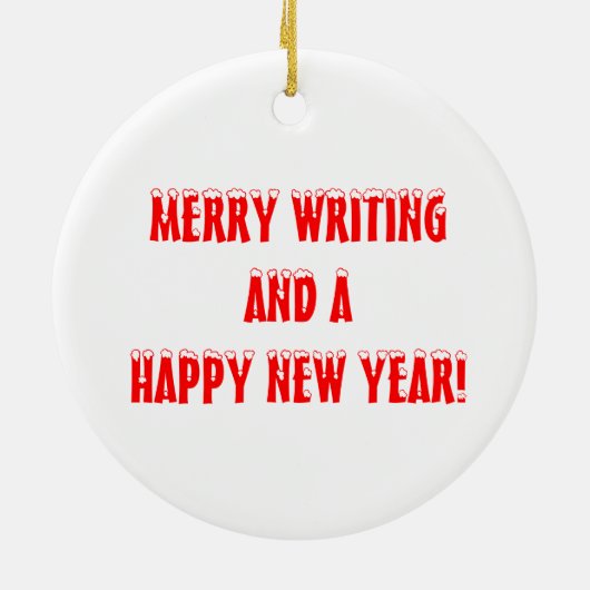 作家のタイプライターの作家の小説家の作家のオーナメント セラミックオーナメント (裏面)