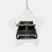 作家のタイプライターの作家の小説家の作家のオーナメント セラミックオーナメント (右)