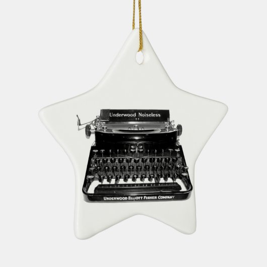 作家のタイプライターの作家の小説家の作家のオーナメント セラミックオーナメント (右)