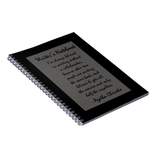 作家のノート-アガサ・クリスティ ノートブック (右側)