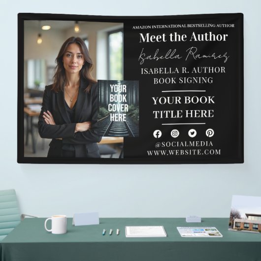 作家のブックの署名と起動イベントプロモーション 横断幕 (トレードショー)