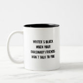 作家のブロックのコーヒーカップ ツートーンマグカップ (左)