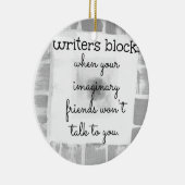 作家のブロック セラミックオーナメント (右)