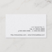 作家のペンの鉛筆のコップ 名刺 (裏面)