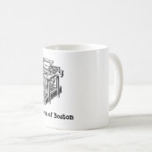 作家のボストンヴィンテージのタイプライターのマグの部屋 コーヒーマグカップ (正面右)