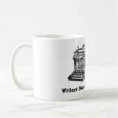 作家のボストンヴィンテージのタイプライターのマグの部屋 コーヒーマグカップ (左)