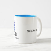 作家のボストン第30記念日のマグの部屋 ツートーンマグカップ (正面右)