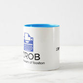 作家のボストン第30記念日のマグの部屋 ツートーンマグカップ (中央)