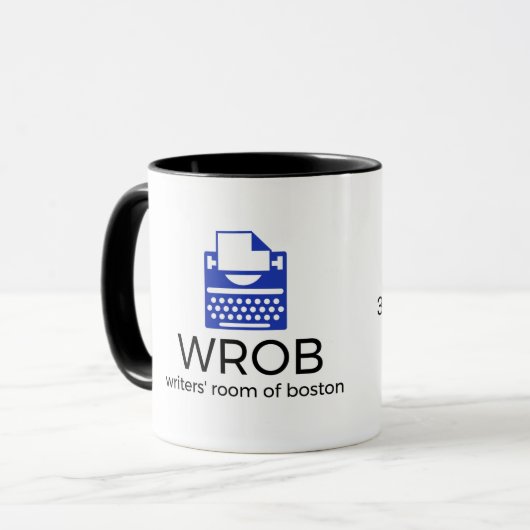 作家のボストン第30記念日のマグの部屋 マグカップ (正面左)
