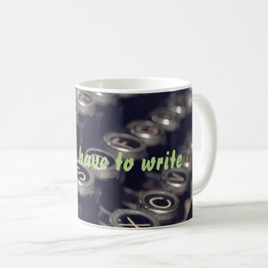 作家のマグ コーヒーマグカップ (正面右)