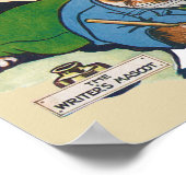 作家のマスコット猫・ルイ・ワイン ポスター (角)