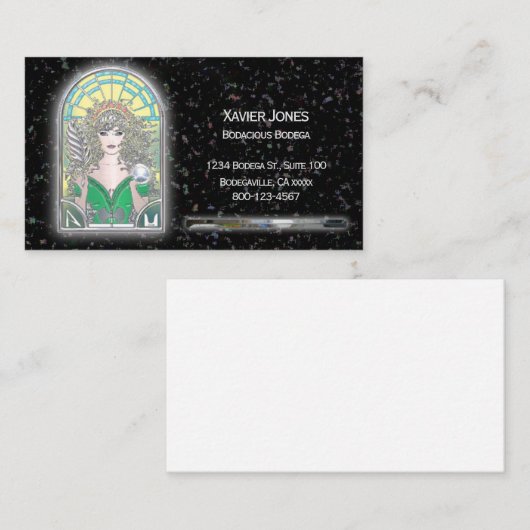 作家のミューズ名パーソナライズされた刺 名刺 (正面/裏面)