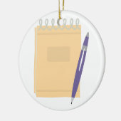 作家のメモ帳 セラミックオーナメント (左)