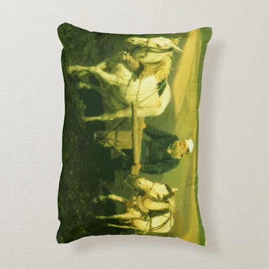 作家のレフNikolaevich Tolstoy アクセントクッション (裏面(縦))