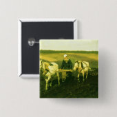 作家のレフNikolaevich Tolstoy 缶バッジ (正面&裏面)