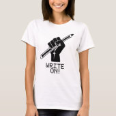 作家のワイシャツはティーで書きます Tシャツ (正面)