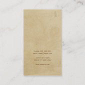 作家のヴィンテージのペン手のカッコいいのシンプルのプロフェッショナル 名刺 (裏面)