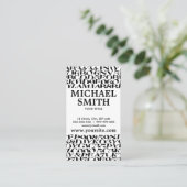 作家の作家のブロガーの手紙 名刺 (スタンド正面)