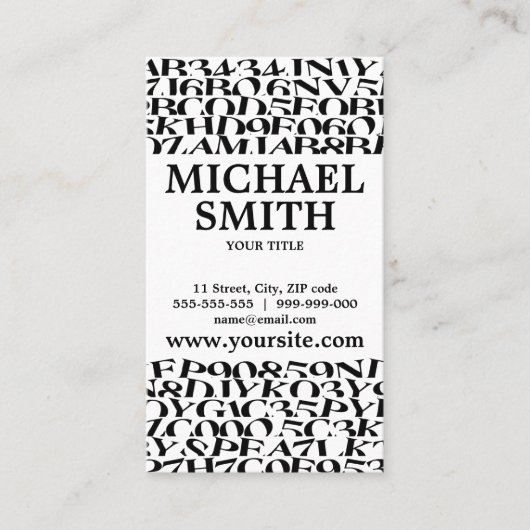 作家の作家のブロガーの手紙 名刺 (正面)