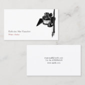 作家の作家の書家の名刺 名刺 (正面/裏面)