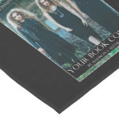 作家の作家の本の署名の黒か一突き色 ミディアムテーブルランナー (コーナー)