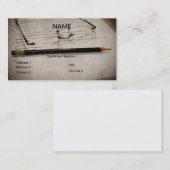 作家の作家の編集者の名刺 名刺 (正面/裏面)