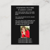 作家の作家の表紙大きい|の作家の写真の背部 名刺 (裏面)