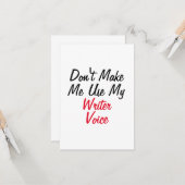 作家の口調を使わせないで カード (正面/裏面インサイチュ)