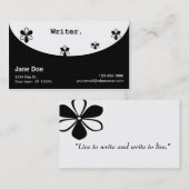 作家の名刺 名刺 (正面/裏面)