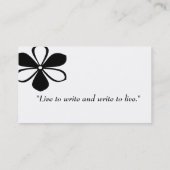 作家の名刺 名刺 (裏面)