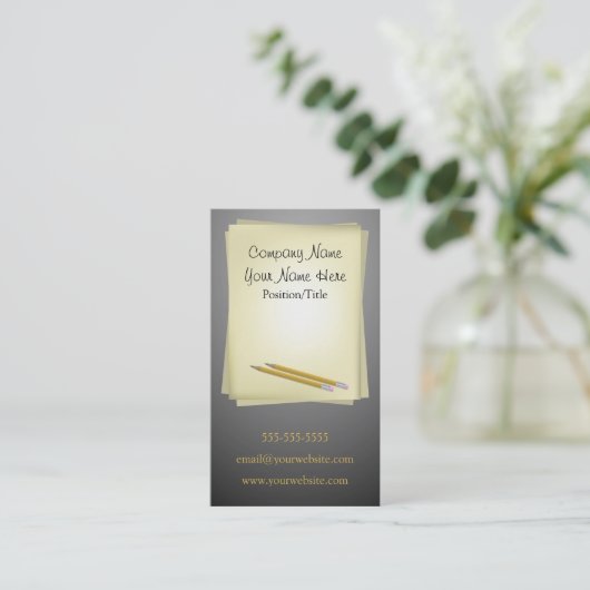 作家の名刺 名刺 (スタンド正面)