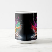 作家の喜びカラフル コーヒーマグカップ (中央)