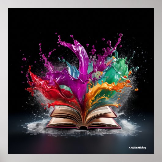 作家の喜びカラフル ポスター (正面)